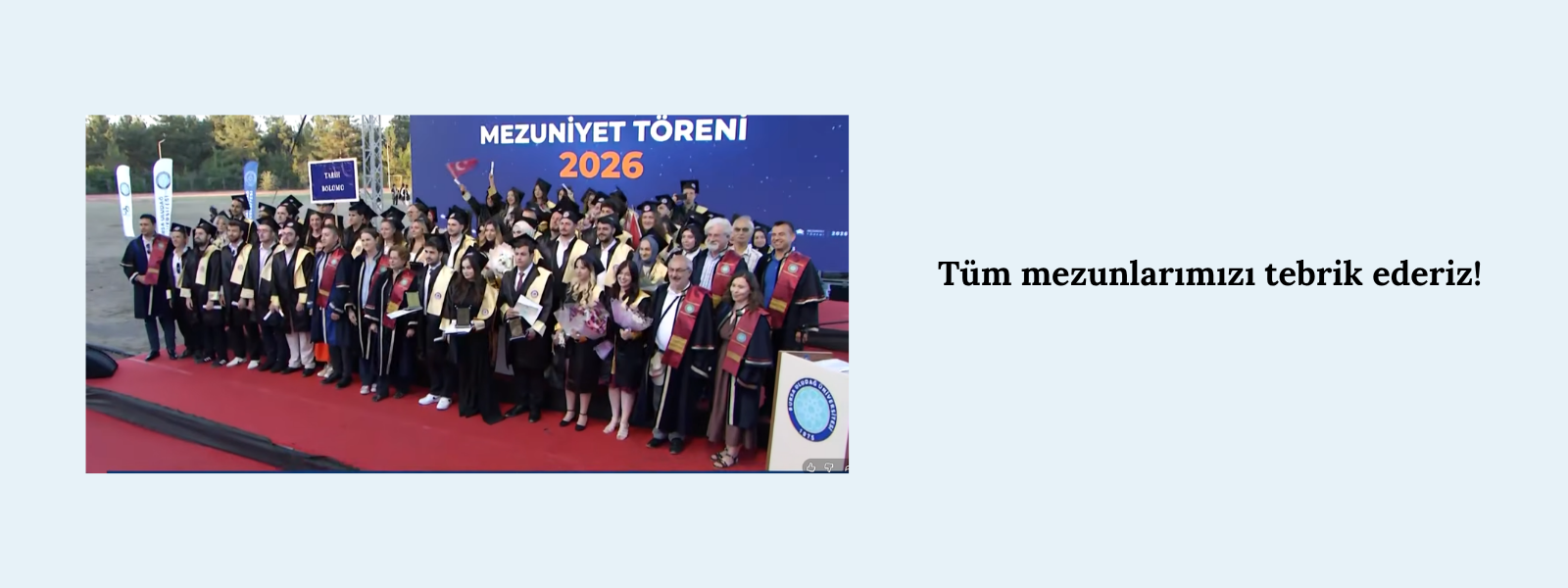 2026 Yılı Tarih Bölümü Mezunları